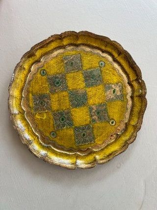 Florentine Drinks Tray (Sourced in Umbria, Italy) 10"