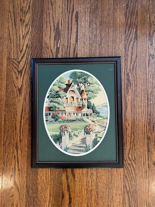 Victorian Lake House Needlepoint