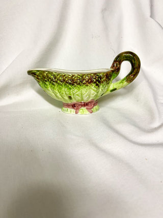 Seymour Mann Majolica Asparagus Gravy Boat