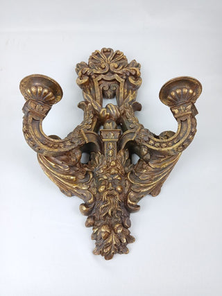 The Green Man Wall Sconce 15" Candelabra