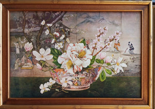 Vint.Framed FloralBowl