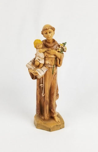 St Anthony 6.5 inch Depose Fontanini 1985 Italian Patron Saint Figurine Holding Divine Child Christ Religious Catholic Statue Resin