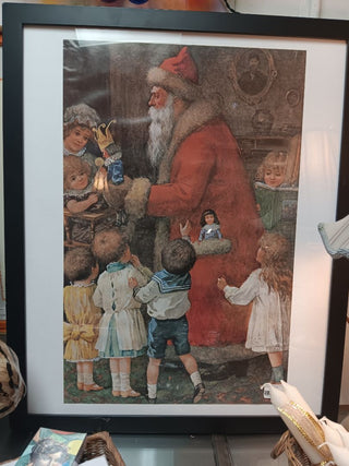 Santa w Kids  Poster