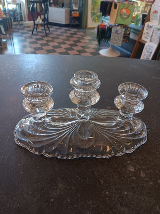 Triple Glass Candleholder