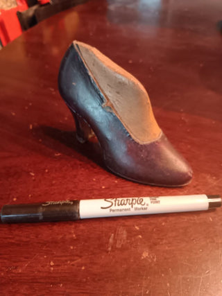 1940s Wood/Leather High Heel Rare