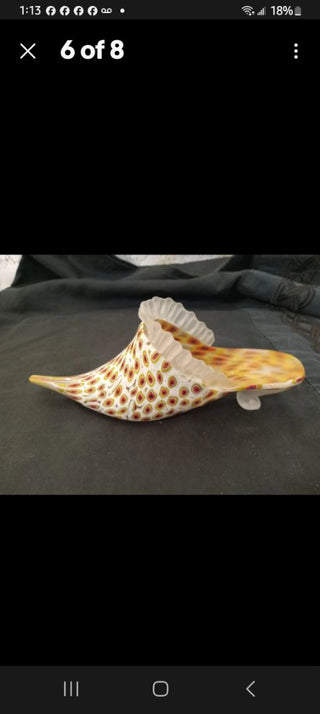 MuranoGlass Blown Shoe Rare