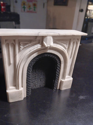 Marble/Stone? Dollhouse Fireplace