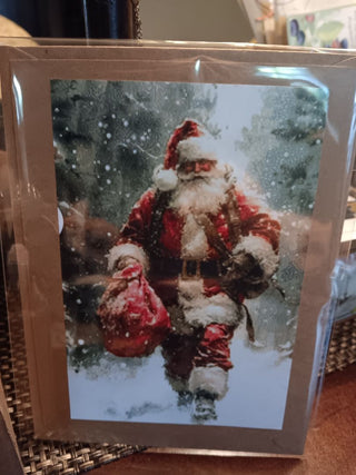 Santa w Bag Card
