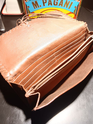 Awesome Leather Clutch w Wrist Strap