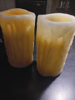 Lg Wax Covered Battery  Candle (EACH)