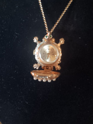 Pearl Turtle Watch/Brooch