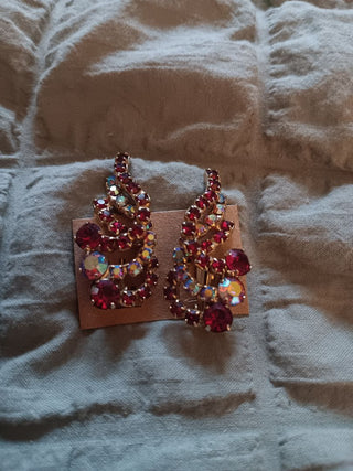 Kramer Fab Red Crystal Clips