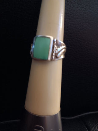 Navajo SS Square Turq Ring