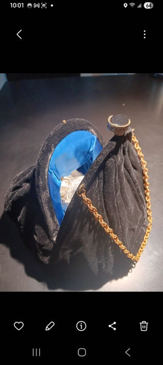 Vint Velvet Pouch Handbag