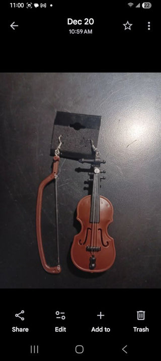 Violin Earrings !