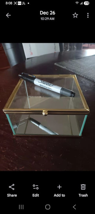 Glass Trinket Box