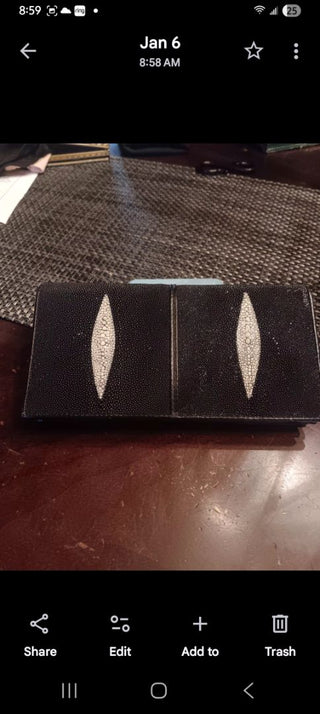 Wow!  Stingray Leather Wallet "Shagreen"