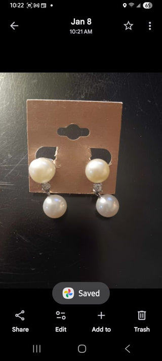 Double Pearl Clips
