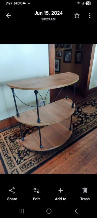 Three Tiered Demilune Shelves (new)