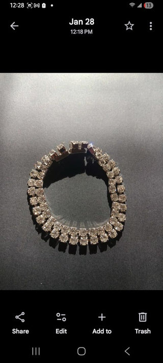 Vint. Rhinestone Bracelet