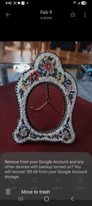 Italian Micro Mosaic Frame