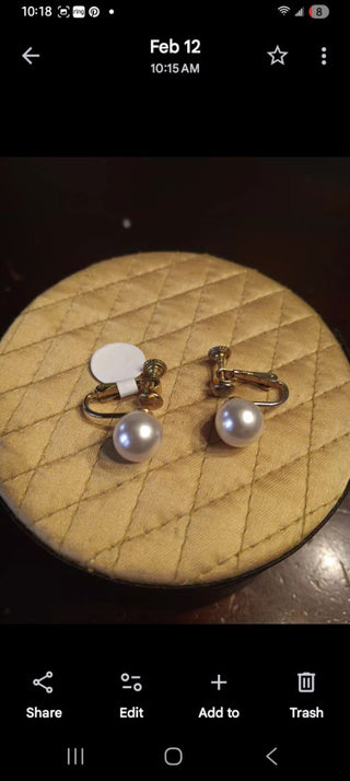 Pearl Clips w Screwback