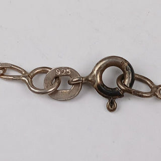 925 Chain Necklace 2 Buddhist Charms Super Long 19" drop