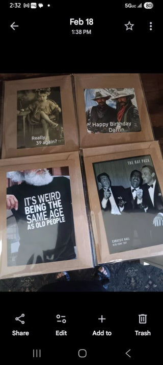 Same Age as Old People  card