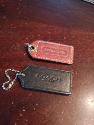 Leather Coach Purse Tags