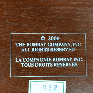 Bombay Mens Cherrywood Triple Stack Desk Organizer Office or Bedroom