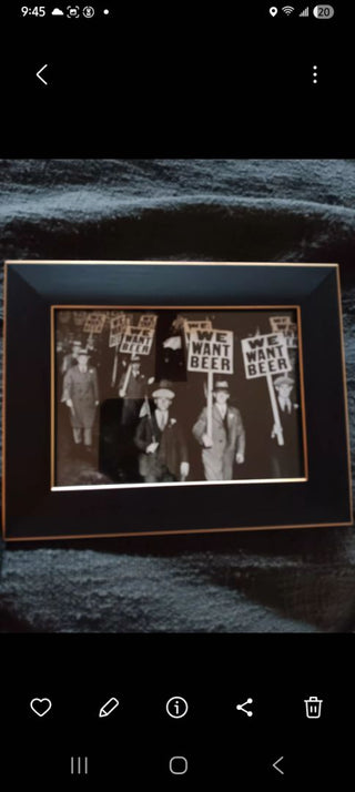 Framed We Want Beer !