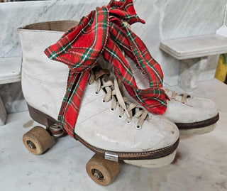 Vintage Chicago Roller Skate Company Wooden Wheeled Roller Skate