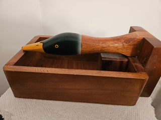 Vintage Wooden Mallard Nut "Quacker"
