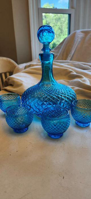 Firm Empoli Decanter Stopper/4 Glasses Set