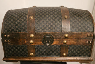 Wooden Treasure Chest with Brass Hardware