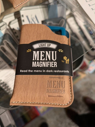 Light Up Menu Magnifier: Aqua