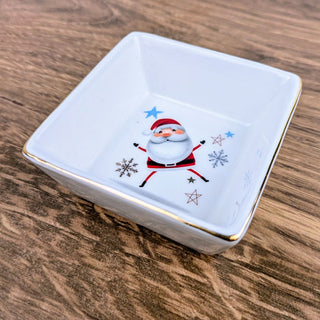 3" x 3" Santa Square Dish for Dips and Sweets