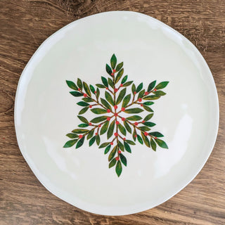 Christmas Botanical 9" Melamine Plate