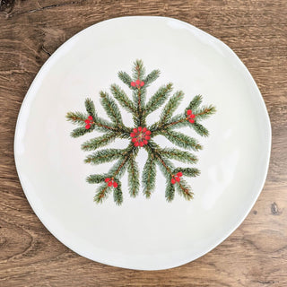 Christmas Botanical 9" Melamine Plate