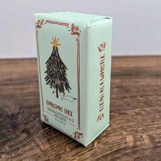 6oz Christmas Tree Scented Olive Oil & Shea Butter Milled Bar Soap