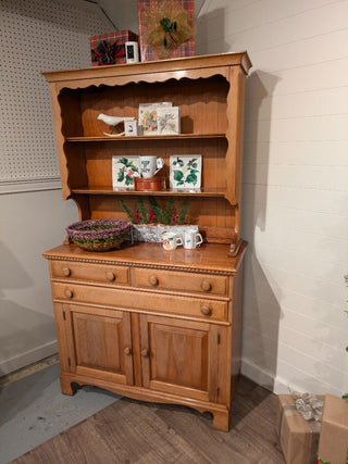 Beautiful Wood Hutch (Two Pieces )