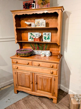 Beautiful Wood Hutch (Two Pieces )