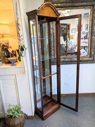 Howard Miller, Cherry and Glass Curio Cabinet