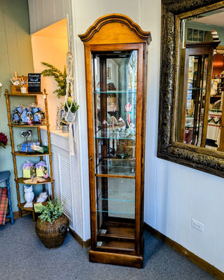 Howard Miller, Cherry and Glass Curio Cabinet