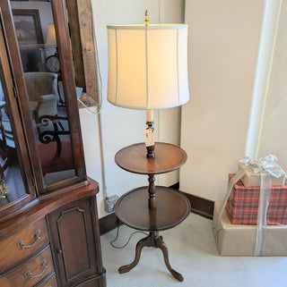 Mahogany two-tier Lamp Table