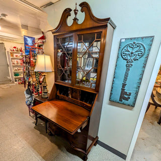 Beautiful 4 Drawer Mahogany Secretary Cabinet