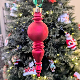 Red Matte Ornament - 5" L