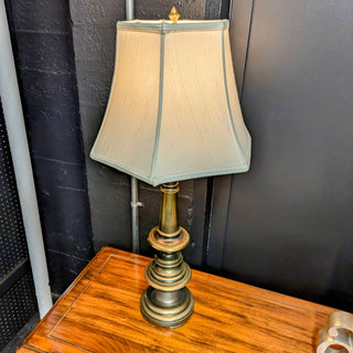 Traditional Brass Table Lamp with Shade