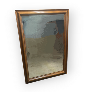 Large Wall Mirror with Wood Frame