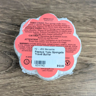 Papaya Yuzu Spongelle Travel Buffer Price is Firm